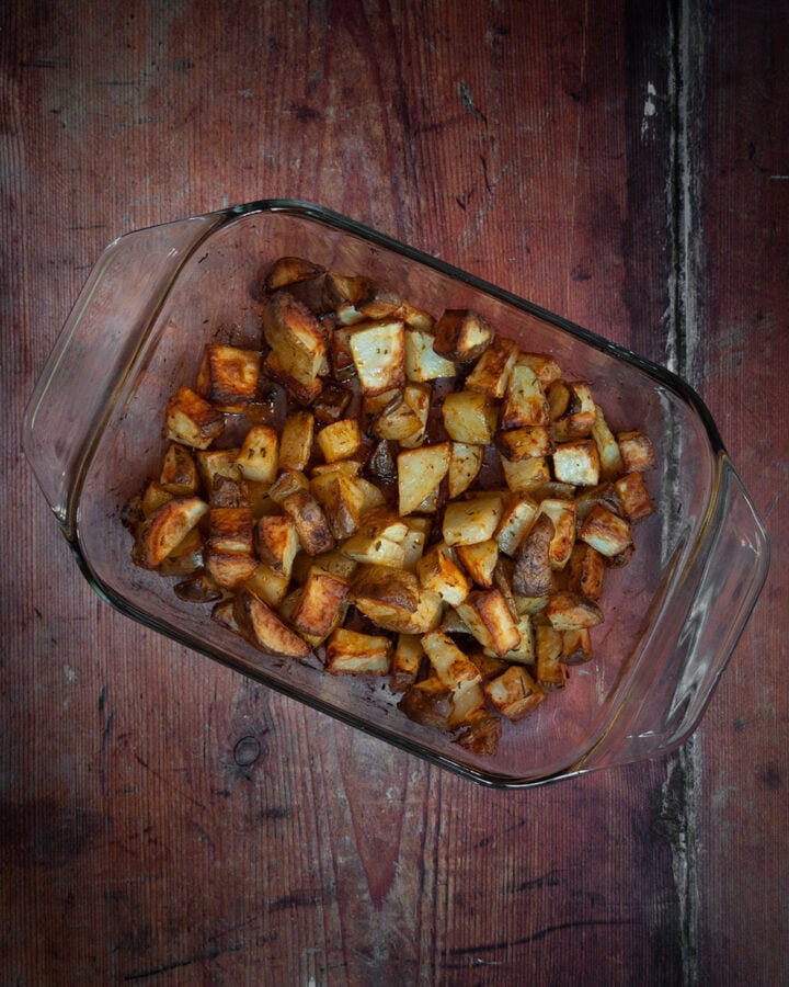 Patatas bravas al horno