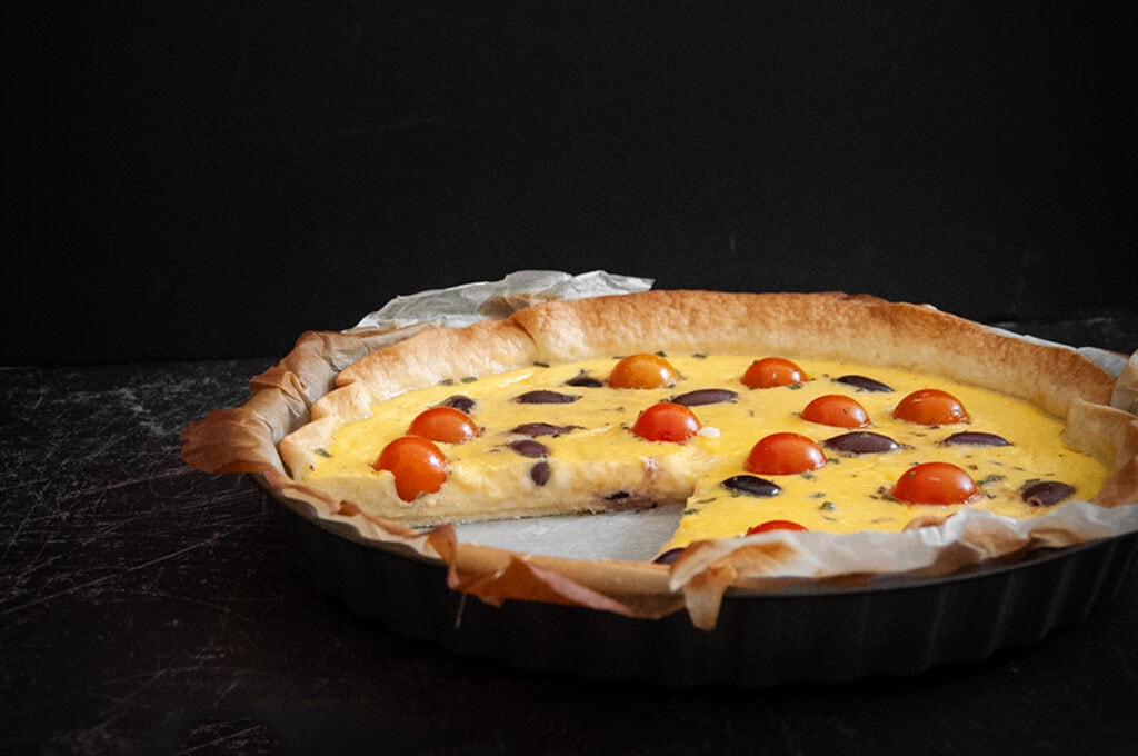 Quiche caprese